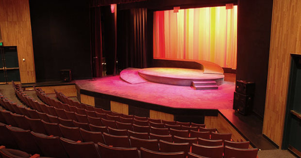 View of theatre stage